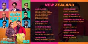 Chal Mera Putt 2: Australia and New Zealand Theatre List
